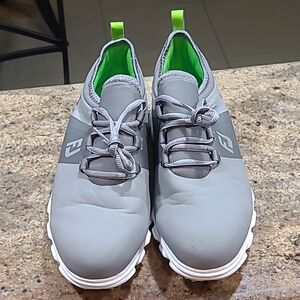 FootJoy Superlites XP Gray/ Lime Green Golf Shoes Size 9W